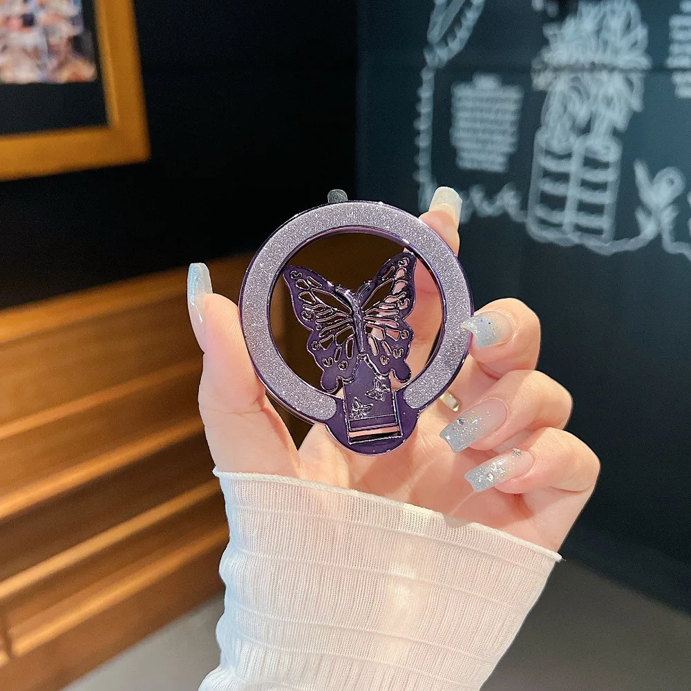 

New Fashion Mini Phone Holder Back Adhesive Foldable Phone Stand Creative Exquisite Support Frame Universal