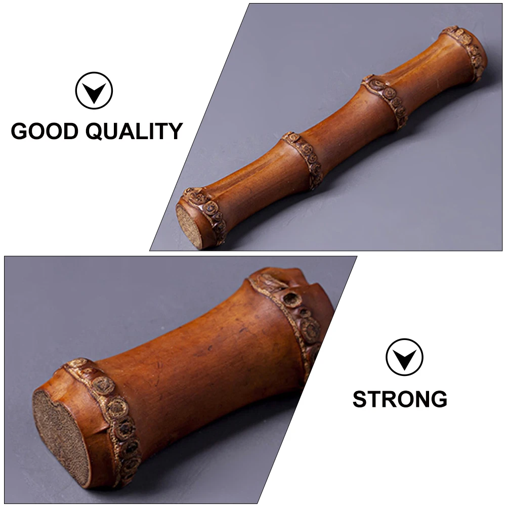 

4 Pcs Chinese Calligraphy Bamboo Tea Pillow Pendant Colored Weaving Brush Holders