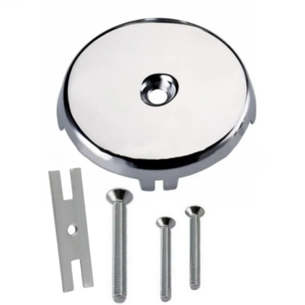 1set Bathtub Sink-Plug Panel Screws Installation Tool Kit Single Hole Bathtub Drain Overflow Panel Household Tools Spare Parts