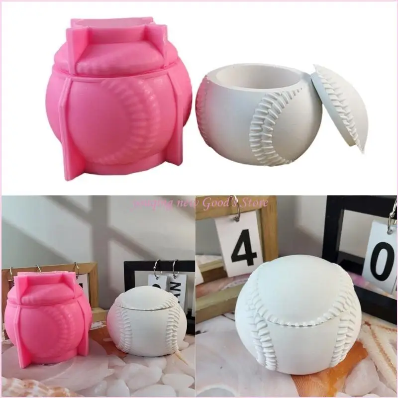 

57QA, 2 упаковки, набор силиконовых форм для бейсбольных подсвечников, многоразовые и мягкие, подходят для творческих проектов и