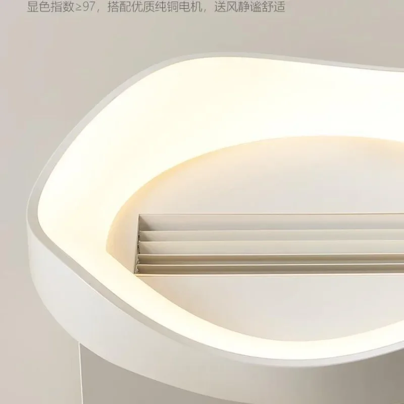 Bladeless fan light Double wind wheel bedroom light