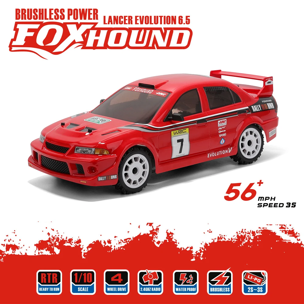 H9803 H9804 1/10 2.4G 4WD Borstelloze RC Auto Drift On-Road Platte Running Elektrische RC Racing voertuigen Modellen Speelgoed