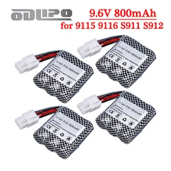 9.6V 800mAh Li-ion Battery EL-6P Plug for S911 912 9115 9116 9120 RC Monster Truck Parts 9.6V 16500 rechargeable battery