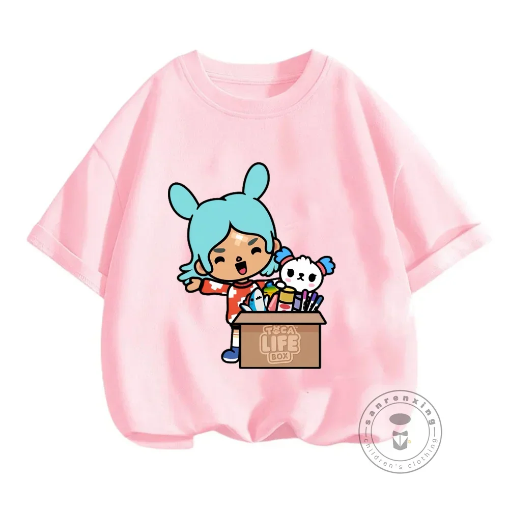 توكا الحياة العالم تي شيرت جديد لعبة الأطفال أنيمي تيز توكا بوكا الحياة العالم لعبة أطفال بلايز المحملة المراهقين قصيرة الأكمام عادية التي شيرت