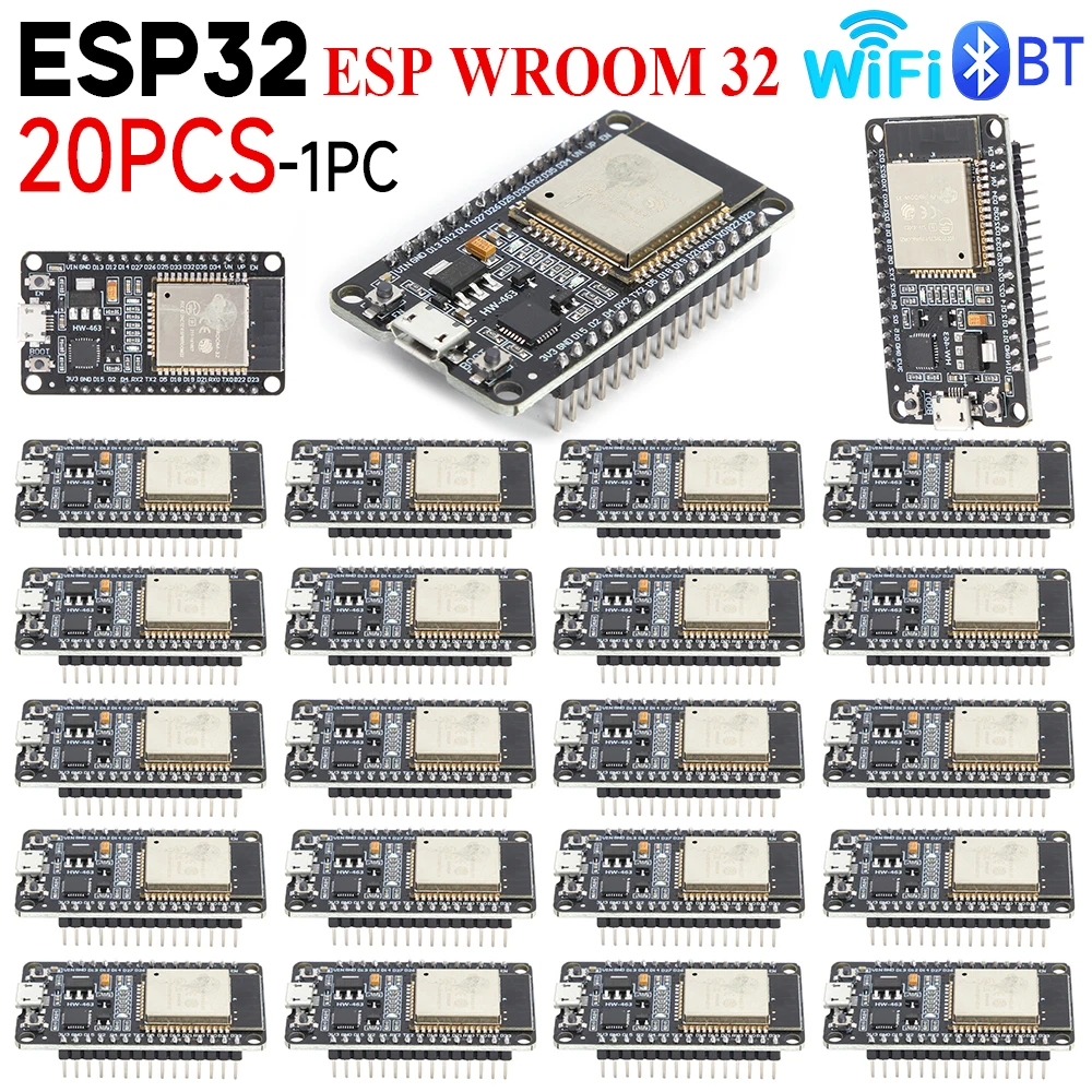 ESP-WROOM-32 ESP32S CP2102 CH340C Development Board ESP32 Bluetooth WIFI ESP32 Nodemcu Bluetooth Module ESP32 30Pin ESP32 Type-C