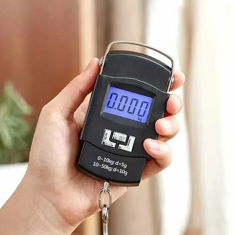 Portable Digital Luggage Scale Handheld Electronic Hanging Scale High Precision 50kg LCD Display For Travel Home Shopping view 3