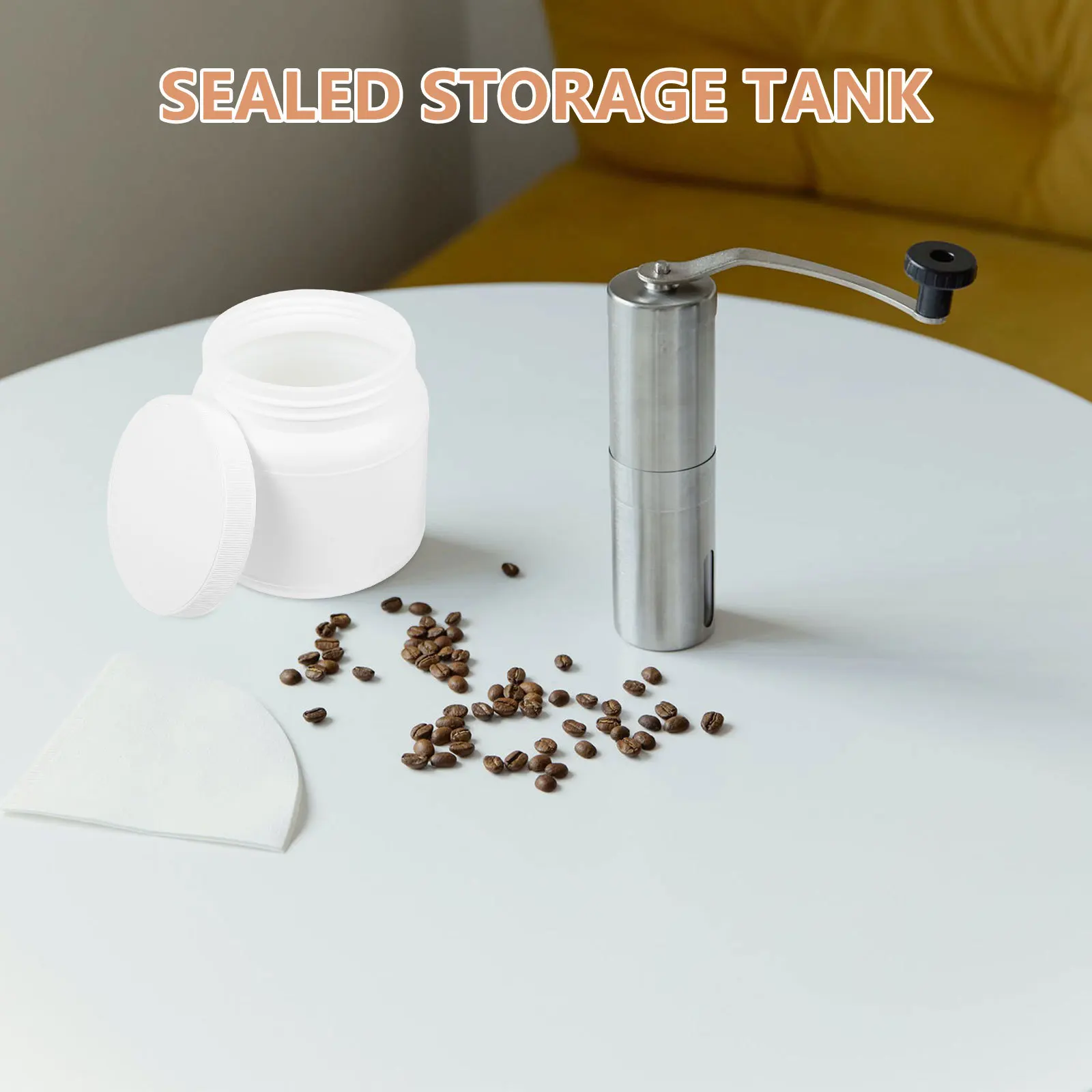 

Plastic Airtight Lid Large Capacity Food Storage Container Wide Mouth Canister Bulk Dispensing Milk Powder Coffee Tea