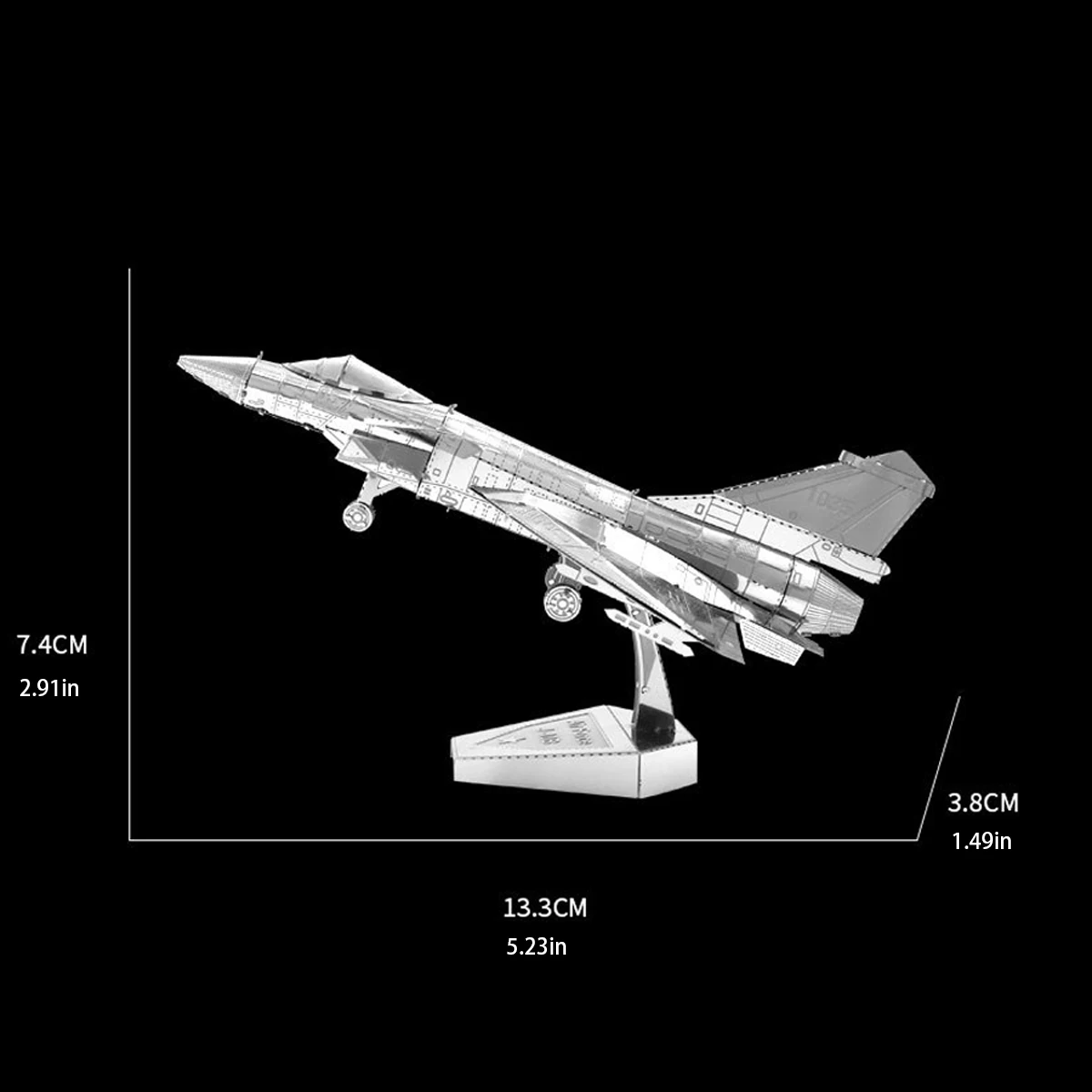 J-10 3D Metalowe puzzle zestawy modeli DIY Laser Cut Puzzle Zabawka dla dzieci