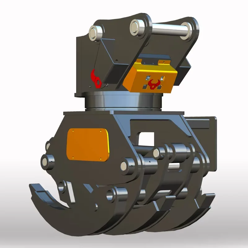 Highly Rotatable Folding Hydraulic Clamp Wood