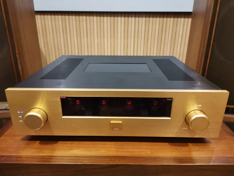 

Newly upgraded HT668 Hetian Shigeru pre-stage tube pre-stage tube amplifier pre-stage ECC83S*2, ECC82*2