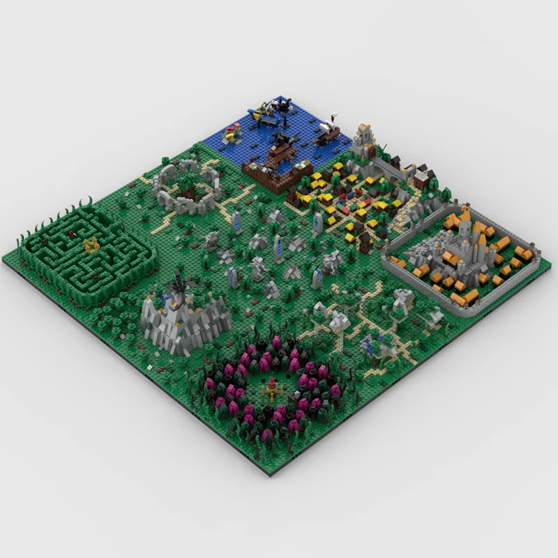 City street View Modello Moc Mattoni da costruzione Fantasy World Technology Blocchi modulari Regali Vacanze di Natale Giocattoli Set fai da te Assemblaggio