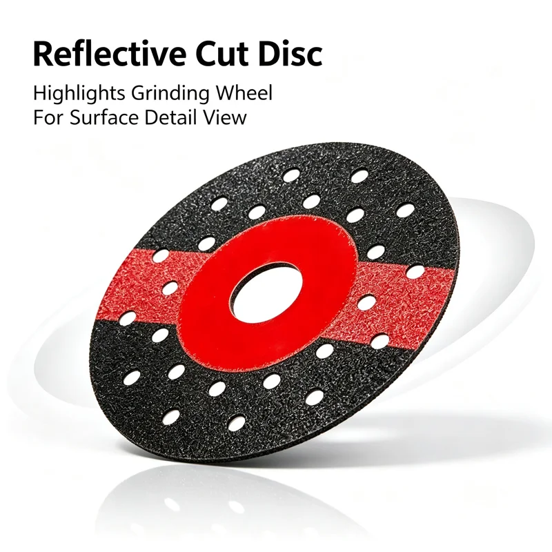 100mm Outer Black Red Multi Hole Diamond Disc With Red Washer Pad Thin 1.0mm Blade For Ceramic Marble Granite Angle Grinder Part