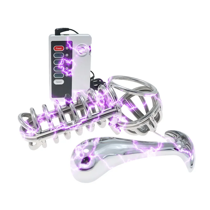 Anal Plugs Metal Electric Shock Male Sex Therapy Urethral Dilator Prostate Stimulator SM Masturbation Anal Dilator Sex Toys Sexo 5