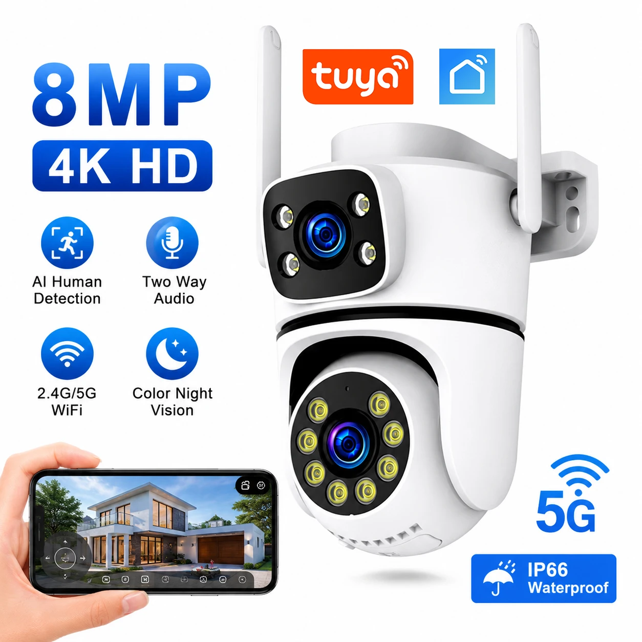 ansvicam-dual-lens-10mp-security-camera-5g-wifi-ptz-outdoor-ip-cam-with-human-detection-tuya-smart-home-cctv-surveillance