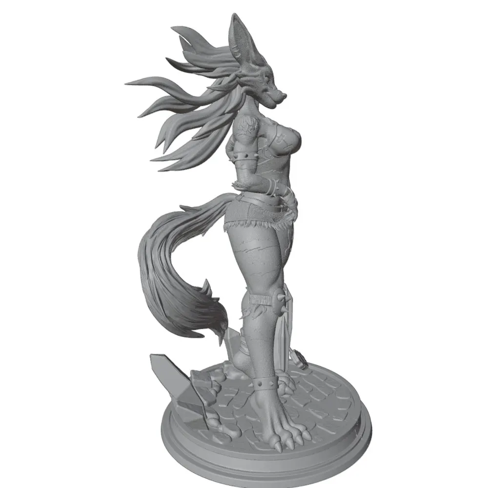 Figura anime impresa en 3D decoración habitación sin montar ni pintar - imagen 2