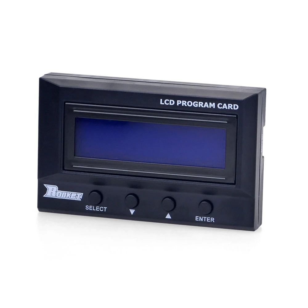 リモートコントロールサーパスホビーrockets160 v2 160a 1/10 rcカーxerun v10 v4s v5r v4r用ブラシレスセンシティブ液晶プログラマーカード