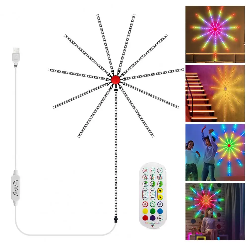 

LED Light Strip App Control Sound Responsive Lighting Effects LED Sparkler Light Multiple Modes LED Lights Home Decorations