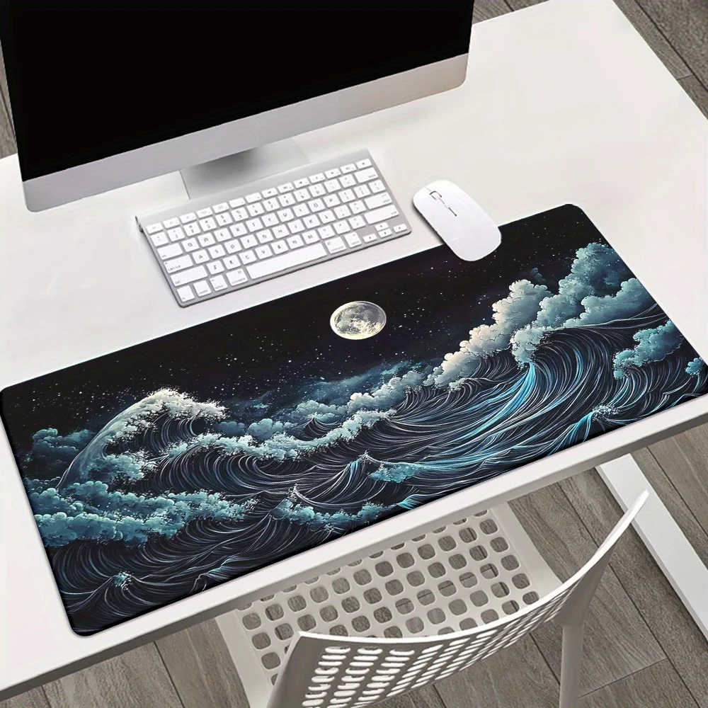 

Extra Large Gaming Mouse Pad textured cloth surface non slip rubber base for office computer keyboard workspace ideal desk pad f