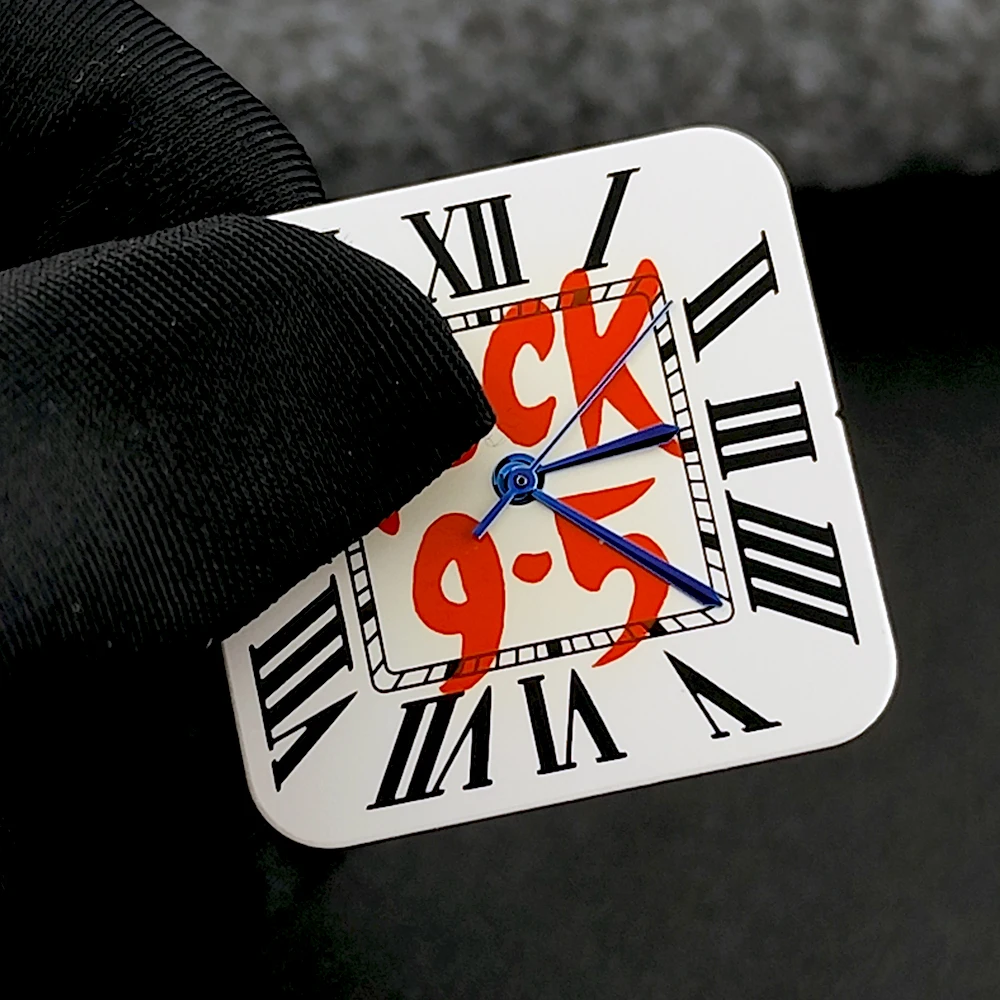 قرص NH35 27 ملم قرص مربع شعار مخصص بدون قرص مضيء مناسب لملحقات ساعة الحركة NH35