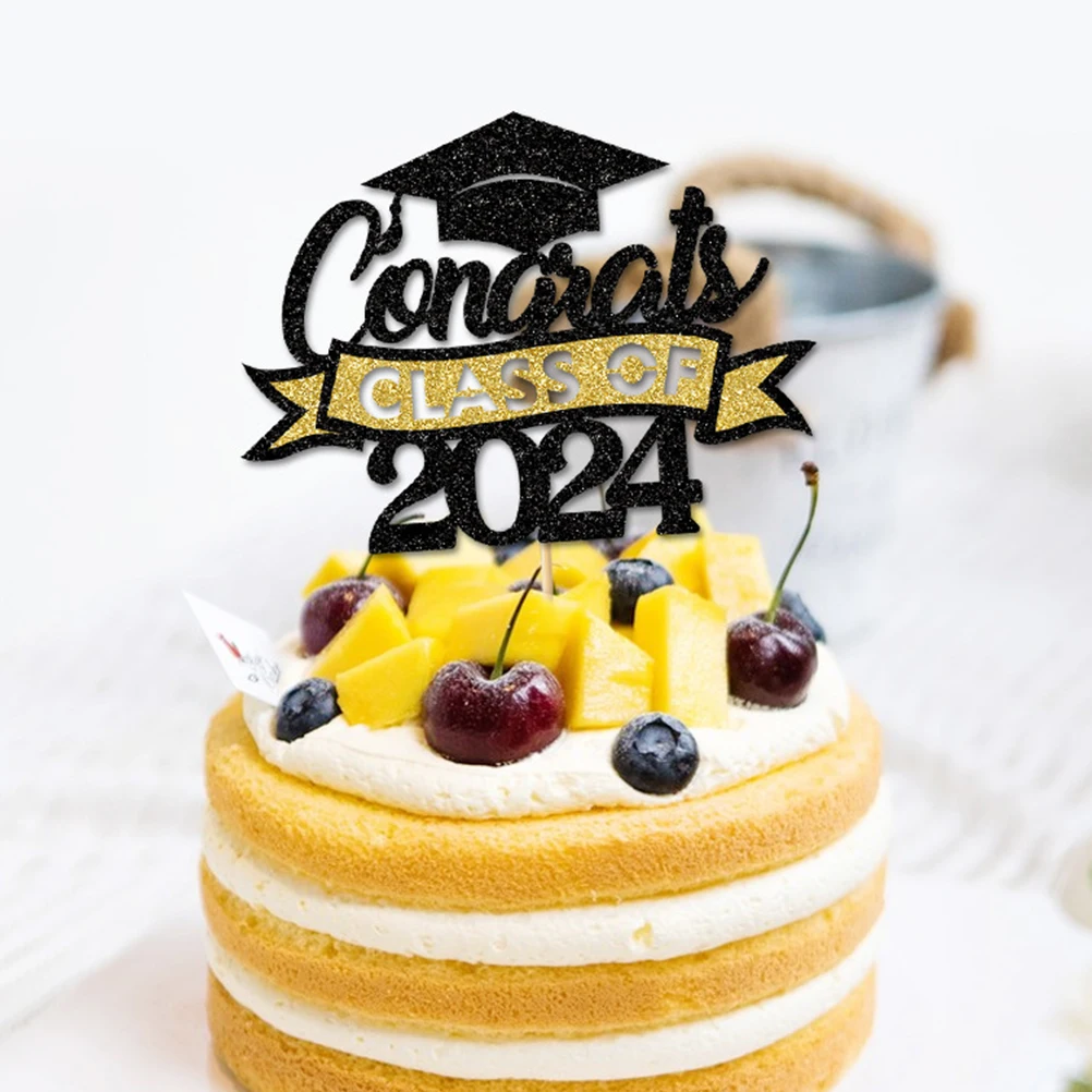 

10 Pcs Cake Decoration Picks Graduation Party Supplies Cupcake Topper Elegant Design Versatile Decorations Durability Longevity
