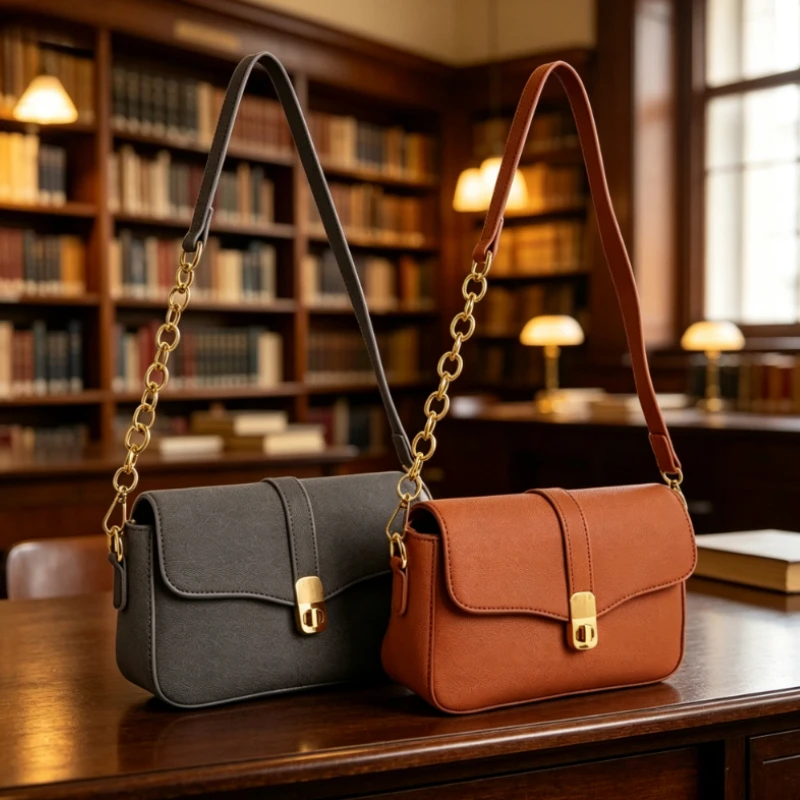 Luxury party shoulder bag, new trend women's chain crossbody bag, handheld leisure travel small square bag