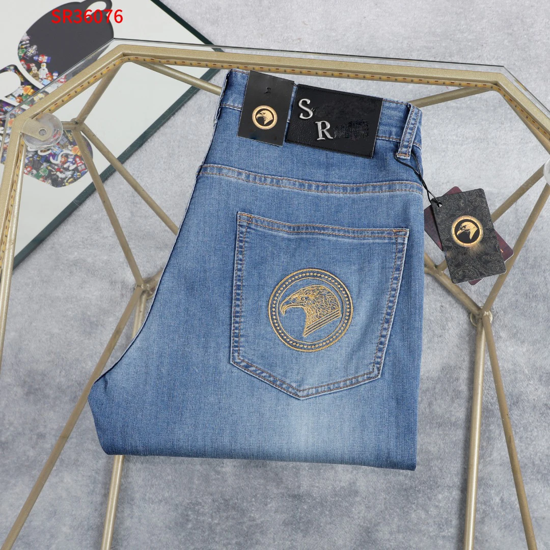 SIJITONGDA2025 Spring/Summer black and gray washed denim pants30-42