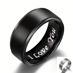 1pc Wide Men's Stainless Steel 