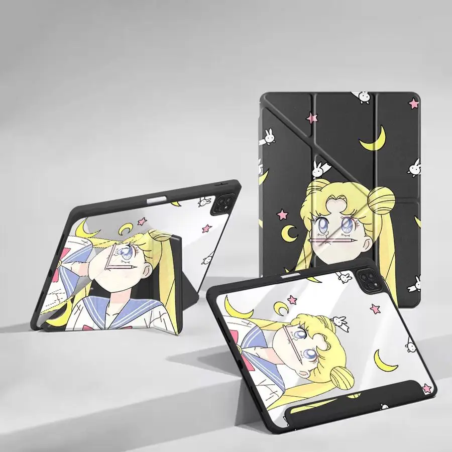 

Tablet Case For iPad Mini 6 7 Pro 11th 10th 9th 8th 7th 12.9inch Pro 2025 Air 4 5 M3 M2 1 2 M4 11inch Holder Cover Sailor Moon