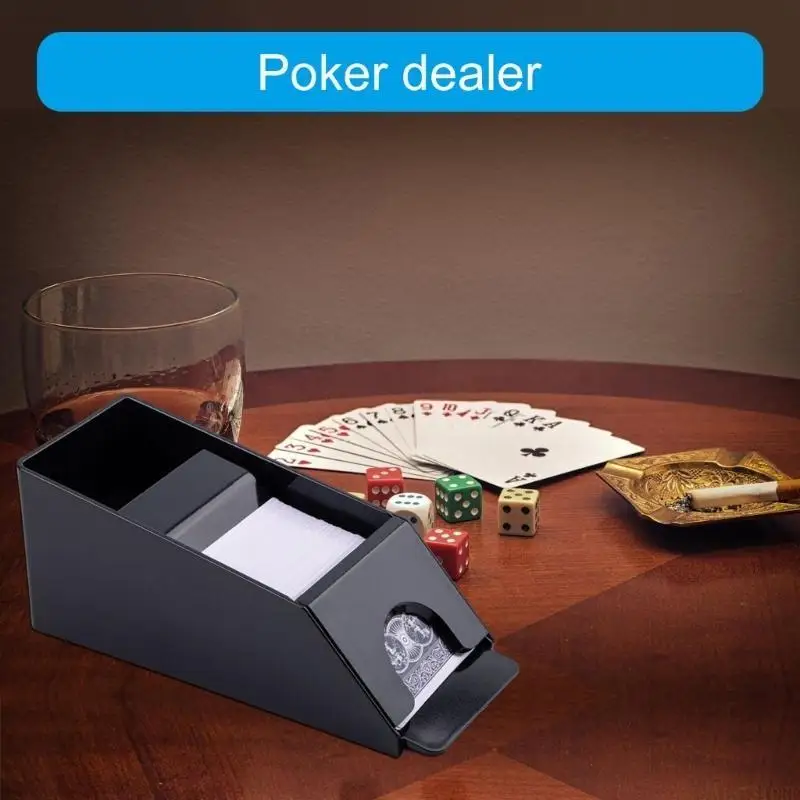 M5TC 4/6 Deck Plastic Playing Card Dealing Shoe Pokers Dealer Playing Card Dealing Shoe Casino Game Table Accessory Enduring