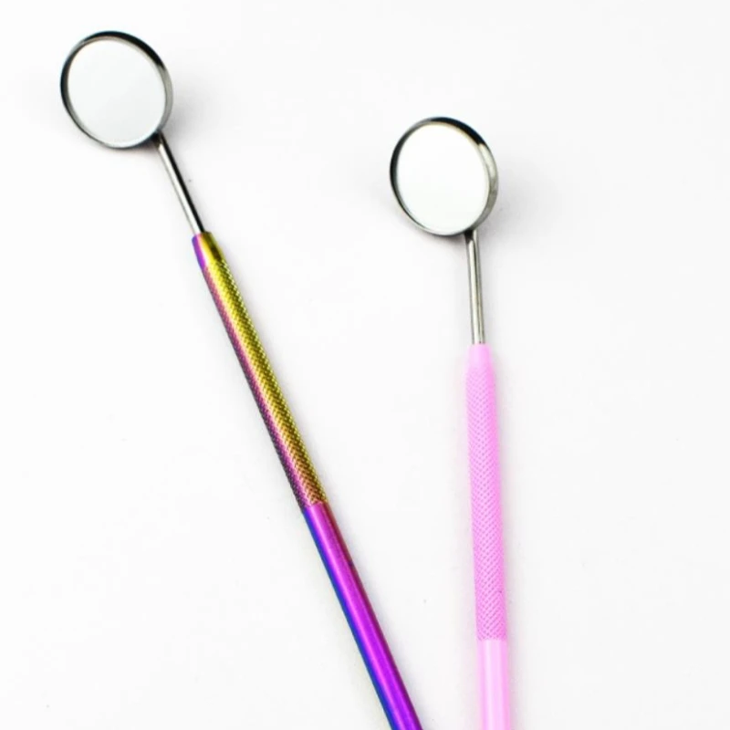 32Pcs Teeth Cleaning Oral Check Makeup Mirrors Eyelash Extension Magnifying Inspection Mirror Lash lifting Round Beauty Tool