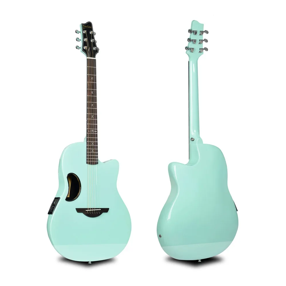 Carbon Gitaar Vezel Sparren Single Board Elektrische Gitaar Smart 41 "Intelligent Snaarinstrument Draagbare Professionele Begeleiden