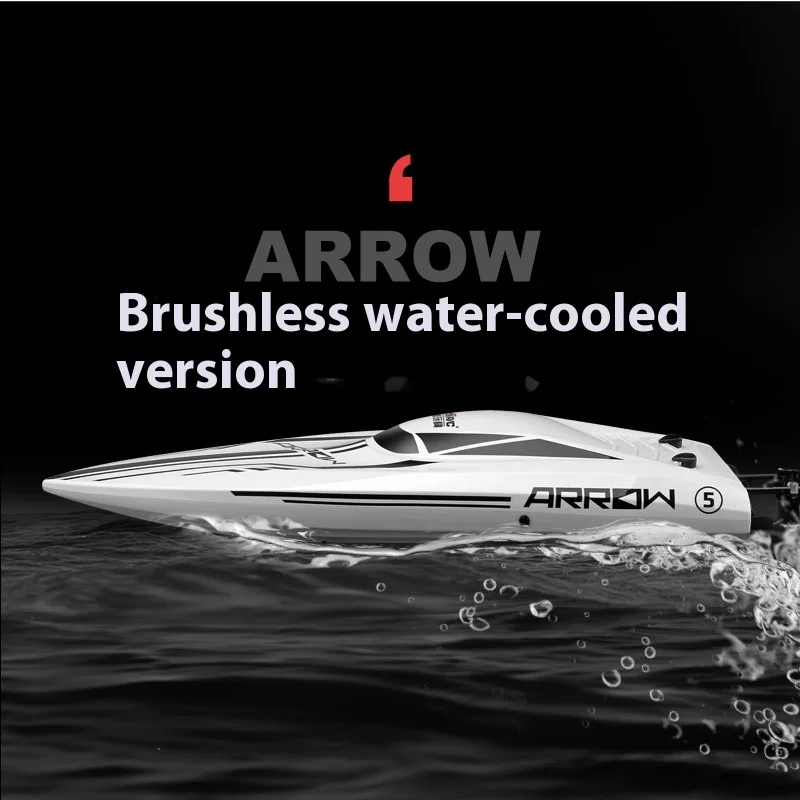 High-speed Brushless Remote Control Speedboat Water-cooled Extended Version Of The Capsize A Key Reset Waterproof Speedboat Toys