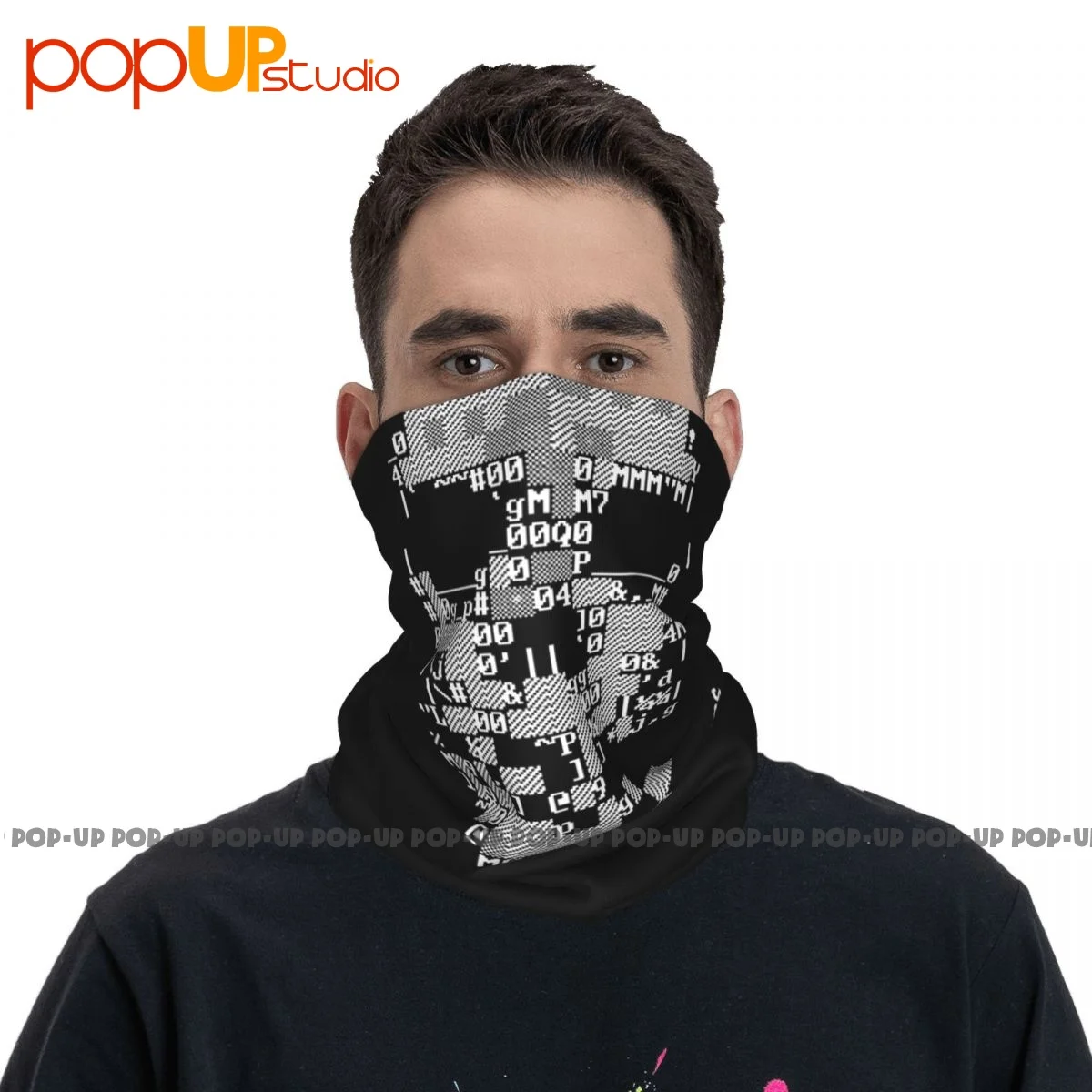 Watch Dogs Ascii Skull Ubisoft Hacker Action Gamer Neck Gaiter Bandana Scarf Face Mask