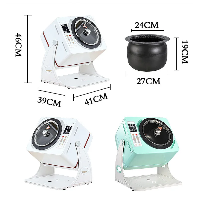 6L Automatic Cooking Machine, Smart Touchscreen, Timed and Temperature-Controlled Stir-Frying, Non-Stick Wok, Cooking Robot