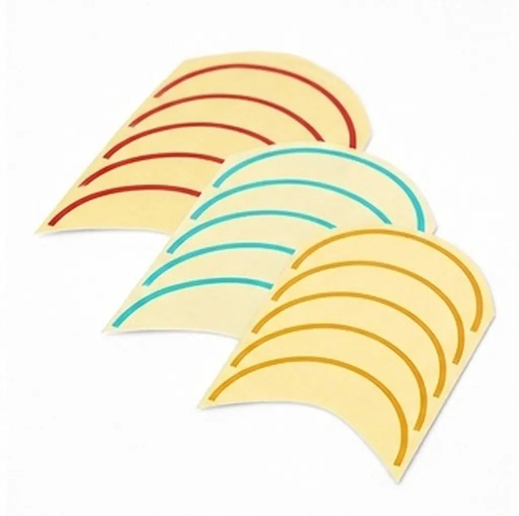 3Pcs PVC Pressure Gauge Decal Sticker Kit Color Coded Red Yellow Marking Indicator for Accurate Pressure Monitoring