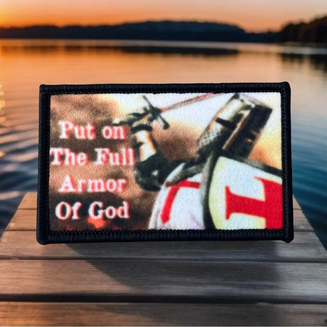 

Crusader Knights Templar Patch Tactical Morale Badge Military Army Backpack Sticker Printed Hook and Loop Patches for Clothing