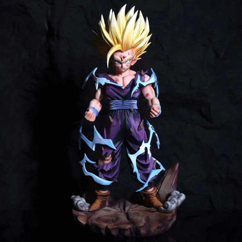 

Фигурка Сон Гохана из Dragon Ball Z, 29 см, со сменной головой, подвижная, из ПВХ, с эффектом молнии, аниме-статуэтка, коллекционная игрушка