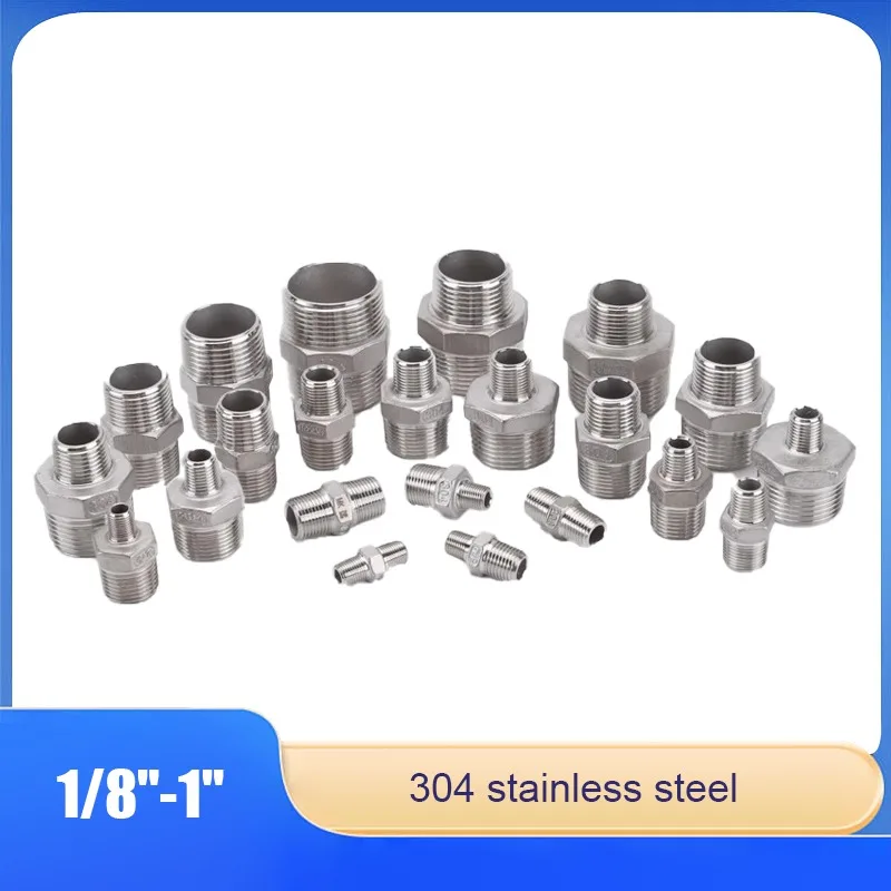 

Double Outer Wire Joint Direct 1/8" 1/4" 3/8" 1/2" 3/4" 1Inch Variable Diameter Adapter Accessories 304 Stainless Steel
