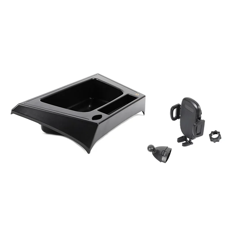 Phone Mount for Jeep Wrangler JK 2012-2017, Multi-Mount Phone Holder Dash Tray Storage Box System Kit