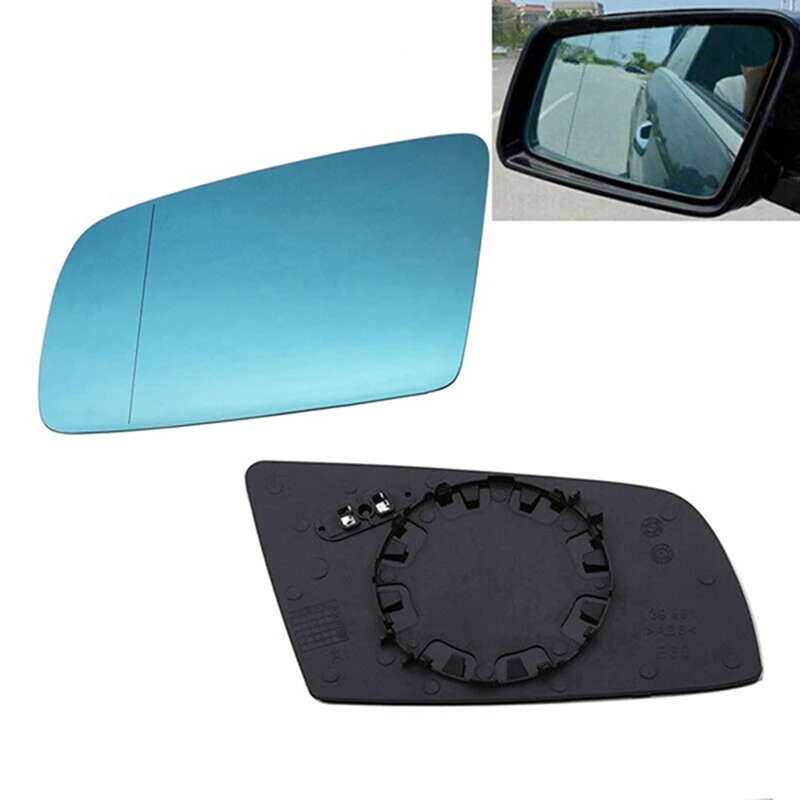 Rétroviseur latéral métropolitain en verre avec plaque de support, magasins et porte droite, BMW Série 5, E60, E61, E63, E64, 2003-2010, 51167251650