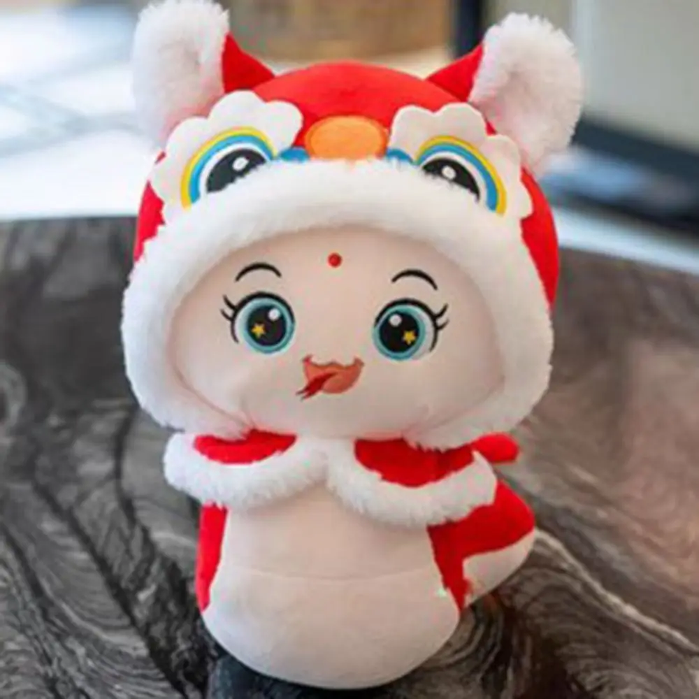 Big Eyes Snake Year Plush Toy Chinese Style Good Luck Wealth Snake Year Mascot Toy The God of Wealth Blessing Lucky Snake Doll