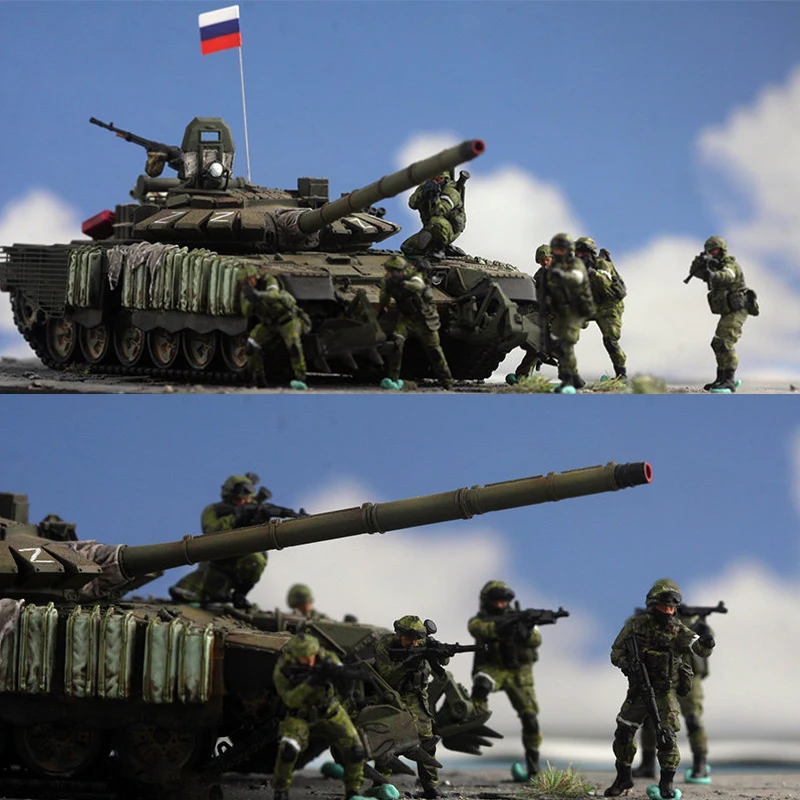 

Масштабные фигурки солдат российской бронированной боевой единицы 1:72 из смолы, 8 штук, подходят для сцен с танками, коллекционные, декоративные, подарочные, для демонстрации