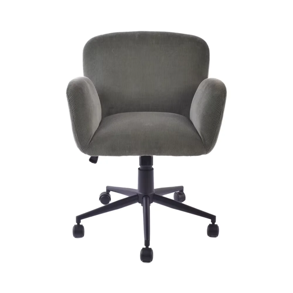 Carlford Ergonomic Modern Home Office Chair 360 Degree Adjustable Rotation Comfortable Fabric Seat Luxurious Design