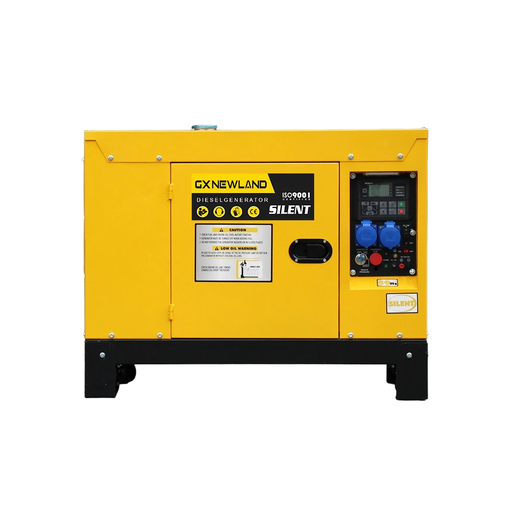 Equal Power Three-phase 400V Portable 12 Kva Electricity System Diesel Generator Set