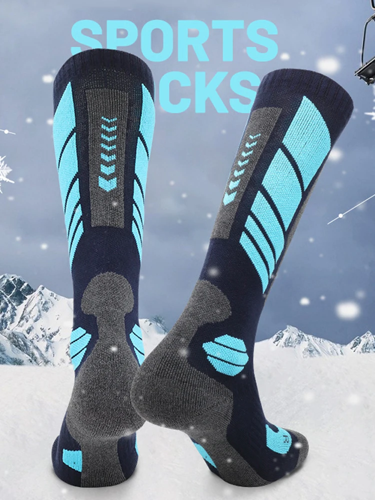 AliExpress GTUBIKE Winter Adult Thermal Ski Socks Men Women Warm Outdoor Cycling Snowboarding Sports Thermosocks Camping Hiking Stockings