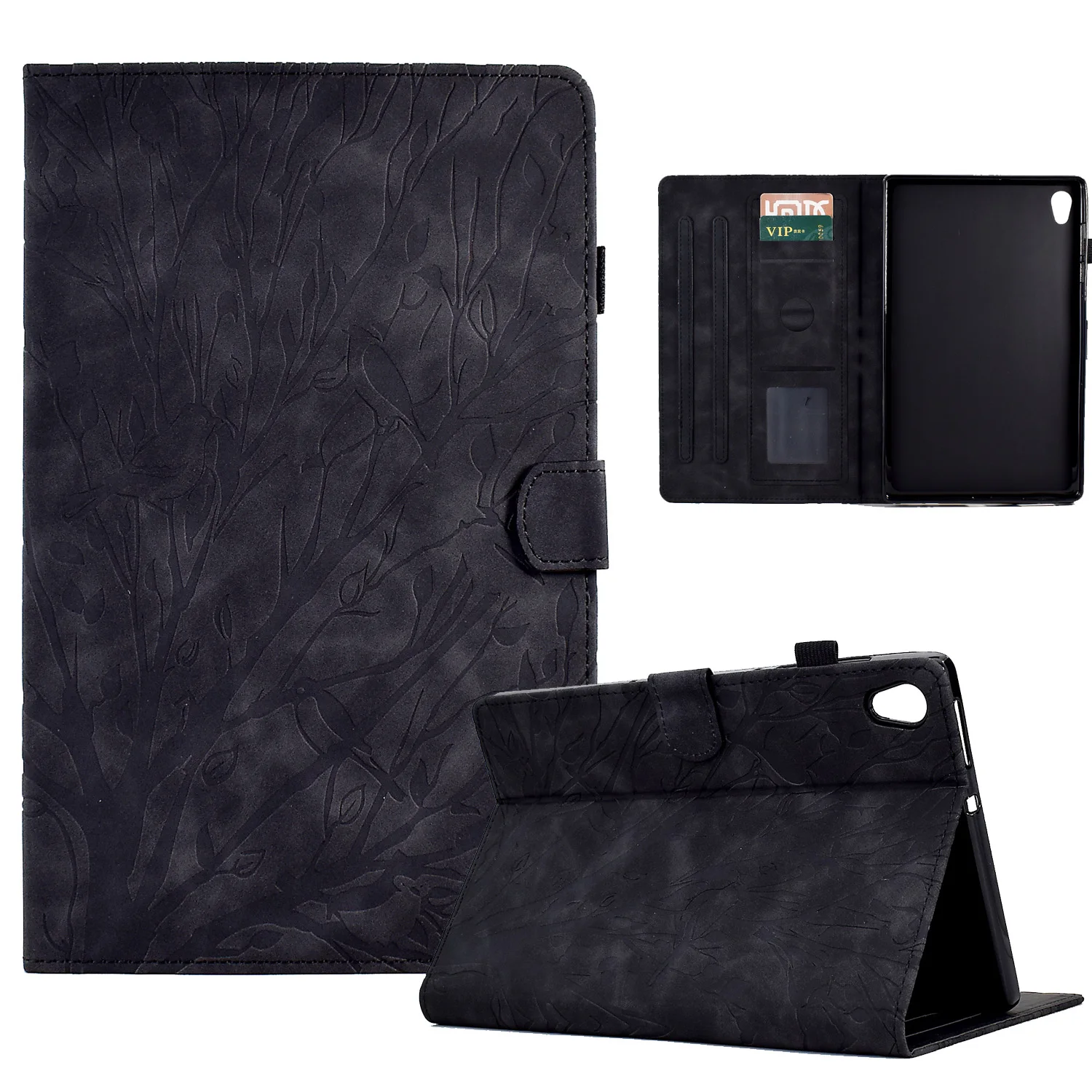 Flip leather Wealth tree embossing Cover For Lenovo Tab M10 HD Gen 2 10.1