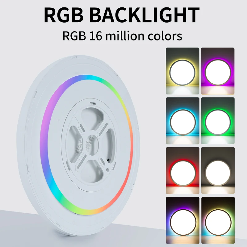 BENMooBOU- Plafonnier LED Tuya, RVB, Commande vocale, Alexa, Google Smart Lamp, Décoration d'intérieur