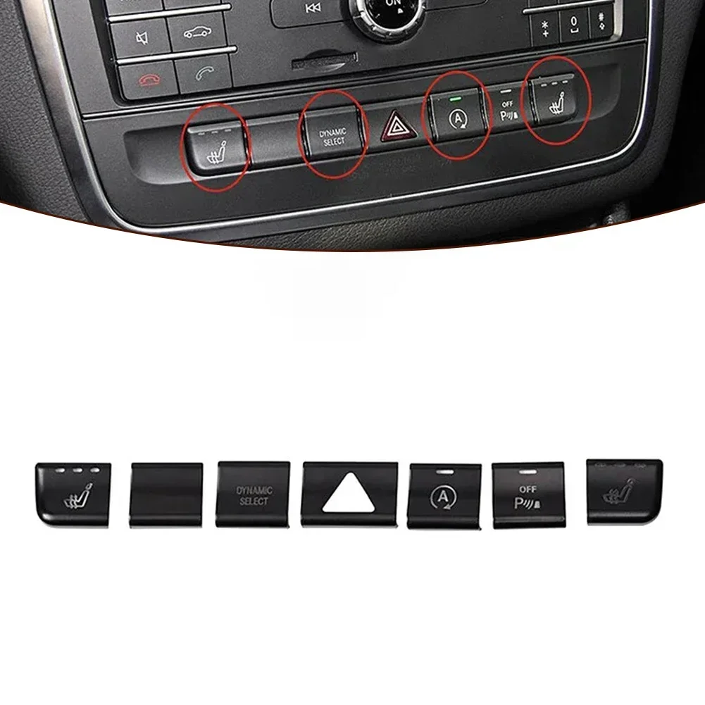 Car Air Conditioner Button Trim Sticker For Mercedes For Benz For GLA X156 For CLA C117 For A Class W176 For B Class W24