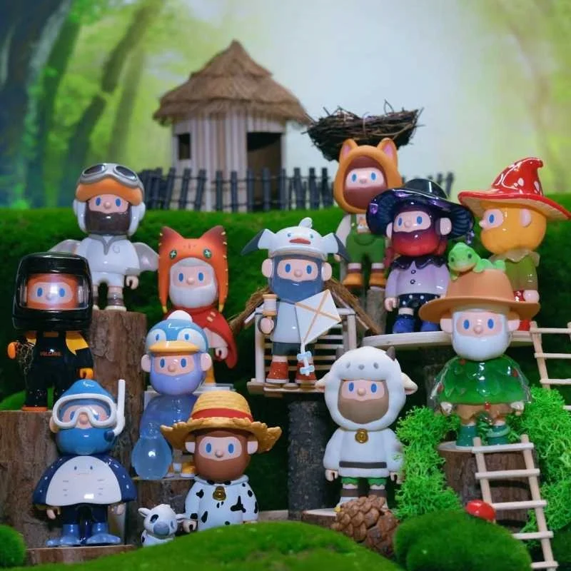 Authentique boîte ennemi de la série aventure de la génération Farmer Bob, figurine d'anime, boîte mystère au beurre, ornements de jouets modèles, cadeaux de Noël, 9