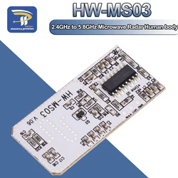 High Performance Motion Sensor HW-MS03 2.4GHz to 5.8GHz Microwave Radar Human body induction PIR switch Module for Arduino Diy